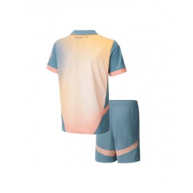 Camiseta de fútbol visitante del Manchester City 2024/25 para niños (camiseta + pantalón corto) - UCL