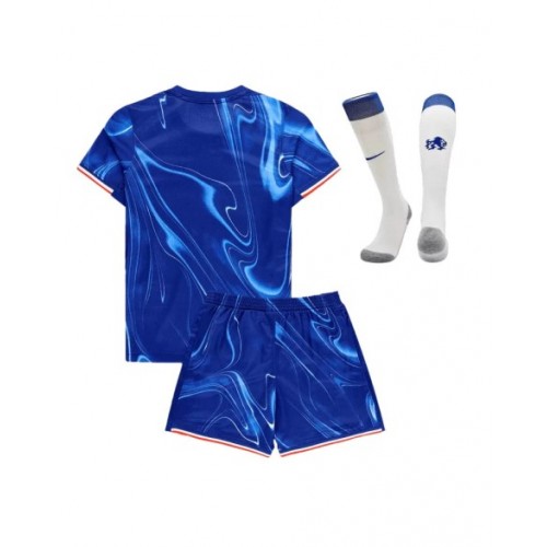 Kit de camiseta de local del Chelsea 2024/25 para niños (camiseta + pantalones cortos + calcetines)