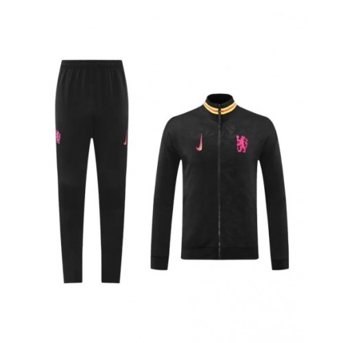 Conjunto de entrenamiento del Chelsea 2024/25 - Negro (Chaqueta + Pantalones)