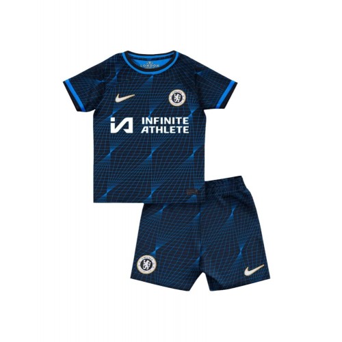 Camiseta juvenil Chelsea, equipo completo, segunda equipación 2023/24