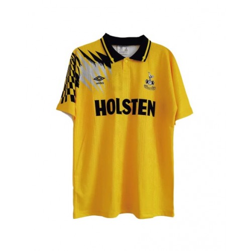 Camiseta retro visitante del Tottenham Hotspur 1992/94 de color amarillo