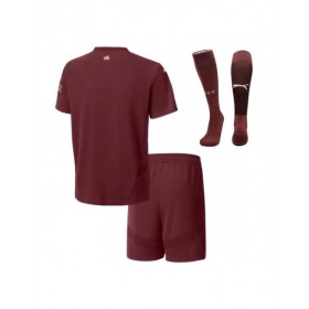 Kit de camiseta de fútbol de visitante del Manchester City 2024/25 para niños (camiseta + pantalones cortos + calcetines)