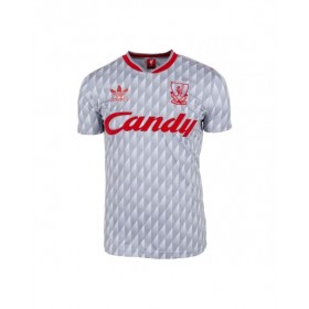 Camiseta retro visitante del Liverpool 1989/91