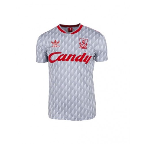 Camiseta retro visitante del Liverpool 1989/91