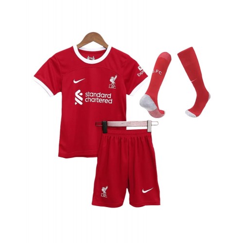 Camiseta juvenil Liverpool Kit completo 2023/24 Local