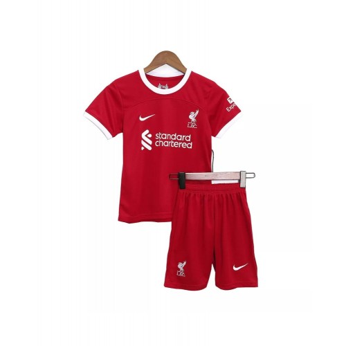 Kit de camiseta juvenil del Liverpool 2023/24 de local