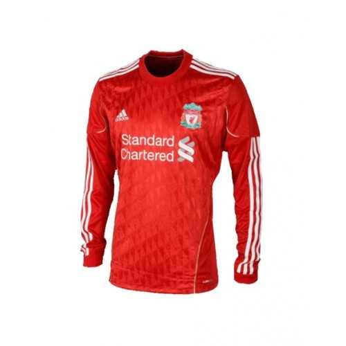 Camiseta retro de local del Liverpool 2011/12 de manga larga