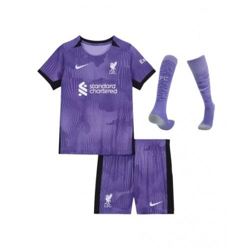 Camiseta juvenil Liverpool Kit completo 2023/24 Tercera equipación