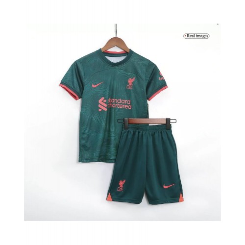 Kit de camiseta juvenil Liverpool 202223 Tercera