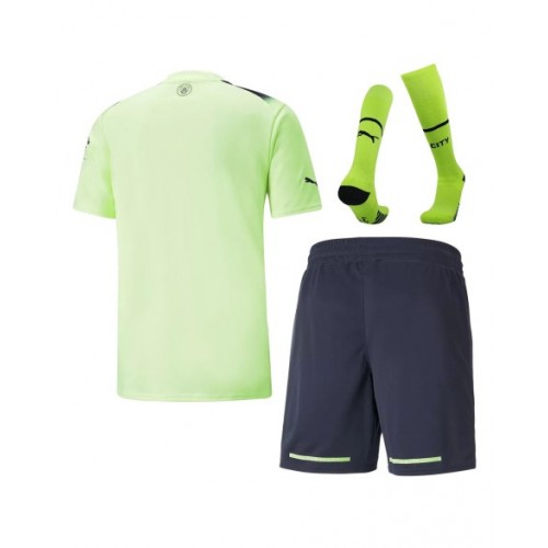Camiseta juvenil Manchester City Kit completo 2022/23 Tercera equipación