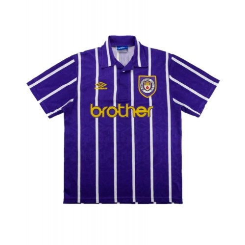 Camiseta retro visitante del Manchester City 1993