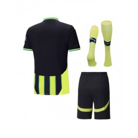 Kit de camiseta de visitante de fútbol del Manchester City 2024/25 (camiseta + pantalón corto + medias)