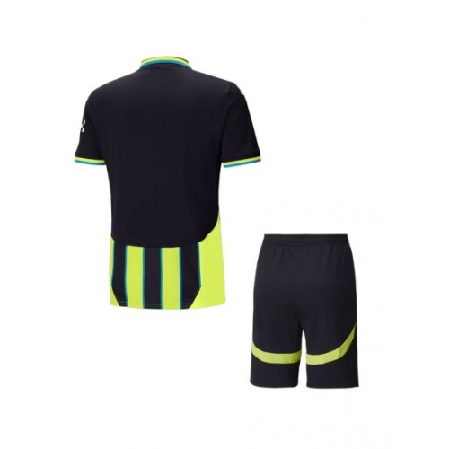 Kit de camiseta de visitante de fútbol del Manchester City 2024/25 (camiseta + pantalón corto)