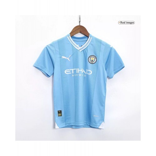 Camiseta juvenil del Manchester City 202324 de local