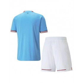 Kit de camiseta juvenil del Manchester City 2022/23 de local