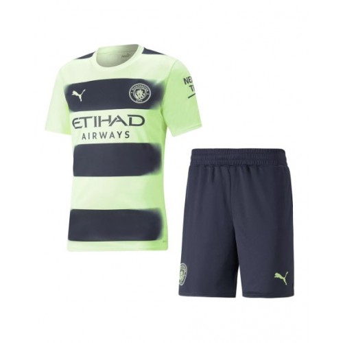 Kit de camiseta juvenil del Manchester City 2022/23 Tercera equipación