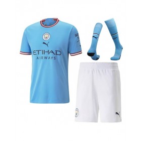 Camiseta juvenil Manchester City Kit completo 2022/23 Local