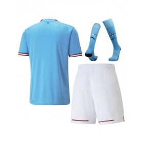 Camiseta juvenil Manchester City Kit completo 2022/23 Local