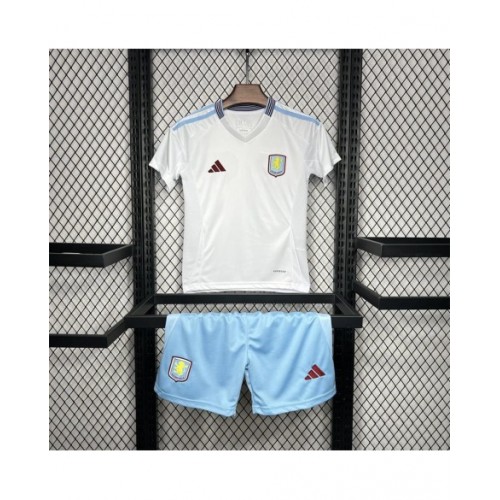 Kit de visitante para niños del Aston Villa 2024/25