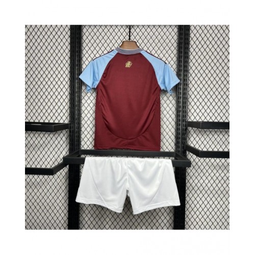 Kit local para niños del Aston Villa 2024/25