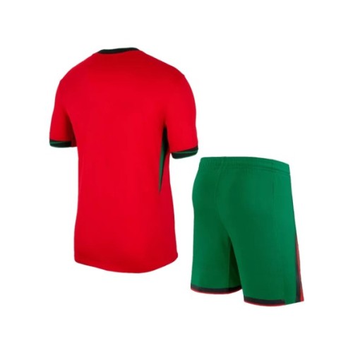 Kit de camiseta local de Portugal para la Eurocopa 2024 (camiseta y pantalón corto)