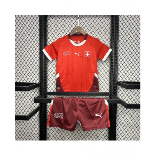 Kit local infantil de Suiza para la Eurocopa 2024/25