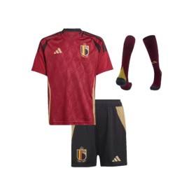 Camiseta local de Bélgica para la Eurocopa 2024 para niños (camiseta, pantalones cortos y medias)