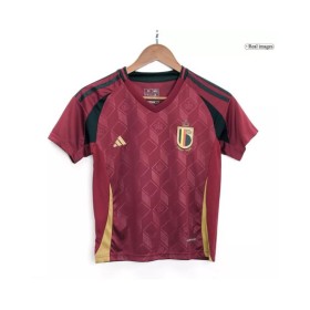 Camiseta local de Bélgica para la Eurocopa 2024 para niños (camiseta y pantalón corto)