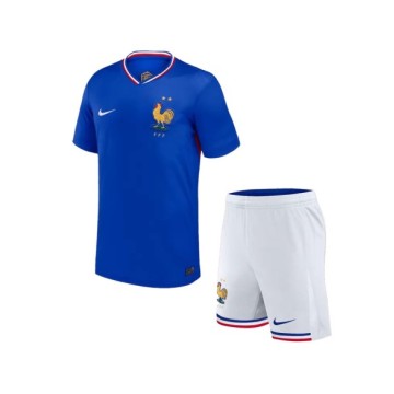 Camiseta local de Francia para la Eurocopa 2024 para niños (camiseta y pantalón corto)