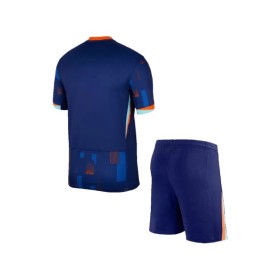 Camiseta visitante de Holanda para la Eurocopa 2024 (camiseta y pantalón corto)