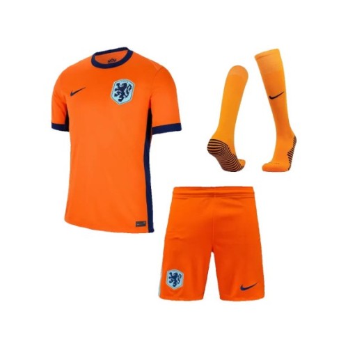 Kit de camiseta local de Holanda para la Eurocopa 2024 (camiseta + pantalón corto + medias)