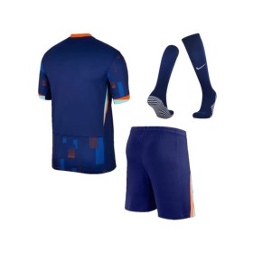 Kit de camiseta visitante de Holanda para la Eurocopa 2024 (camiseta + pantalón corto + medias)