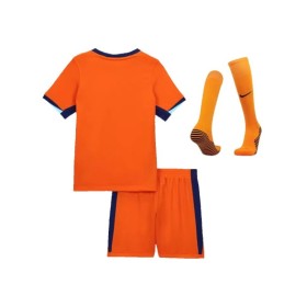 Kit de camiseta local de Holanda para la Eurocopa 2024 para niños (camiseta, pantalones cortos y medias)