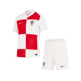 Kit de camiseta local de Croacia para la Eurocopa 2024 (camiseta y pantalón corto)