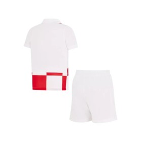 Kit de camiseta local de Croacia para la Eurocopa 2024 para niños (camiseta y pantalón corto)