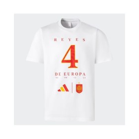 Camiseta conmemorativa de la 4ª corona de España para la Eurocopa 2024, color blanco