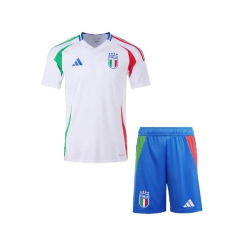 Kit de camiseta visitante de Italia para la Eurocopa 2024 (camiseta y pantalón corto)