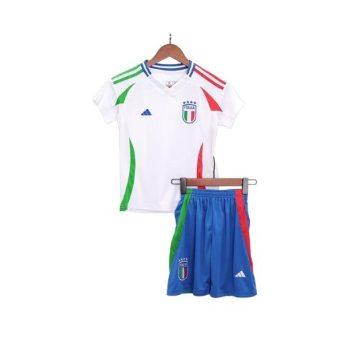 Camiseta de visitante de Italia para la Eurocopa 2024 para niños