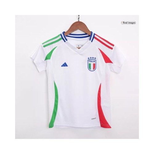 Camiseta de visitante de Italia para la Eurocopa 2024 para niños