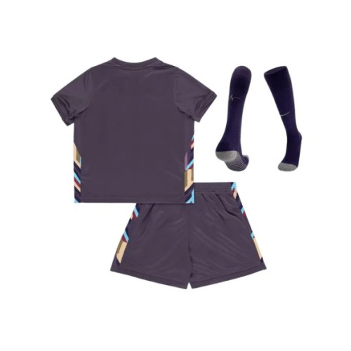 Kit de camiseta visitante de Inglaterra para la Eurocopa 2024 para niños (camiseta, pantalones cortos y calcetines)