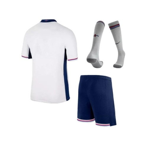 Kit de camiseta local de Inglaterra para la Eurocopa 2024 para niños (camiseta, pantalones cortos y calcetines)