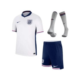 Kit de camiseta local de Inglaterra para la Eurocopa 2024 para niños (camiseta, pantalones cortos y calcetines)