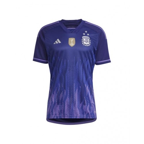 Camiseta Argentina Visitante Copa Mundial 2022 - TRES ESTRELLAS