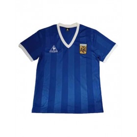 Camiseta retro visitante de Argentina 1986