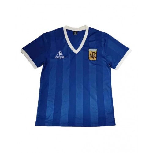 Camiseta retro visitante de Argentina 1986