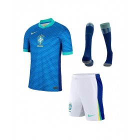 Kit de camiseta visitante de Brasil 2024 (camiseta + pantalón corto + medias)