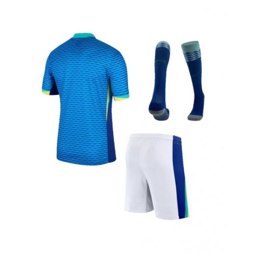 Kit de camiseta visitante de Brasil 2024 (camiseta + pantalón corto + medias)