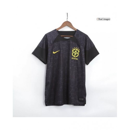 Camiseta de portero de Brasil Copa del Mundo 2022 negra