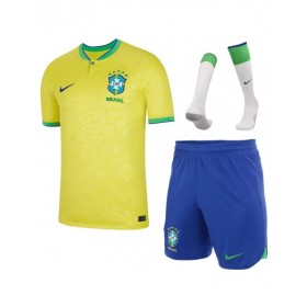 Camiseta Brasil Equipo Completo Copa Mundial 2022 Local