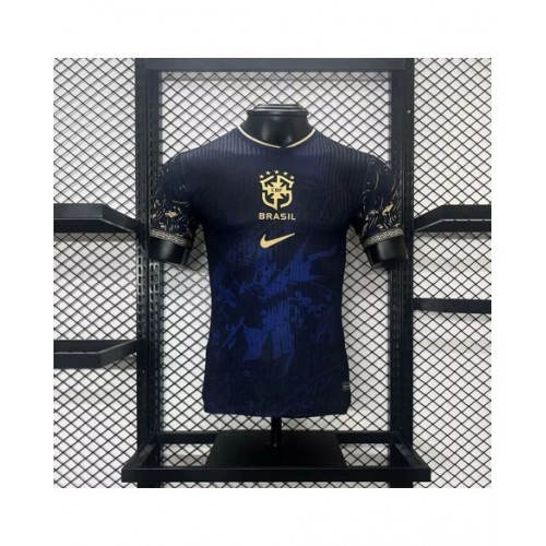 Camiseta de edición especial azul de Brasil 2024/25, versión jugador